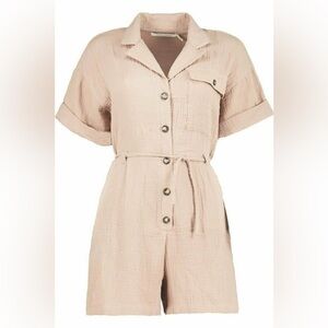 Bishop + Young NWT Emerson Romper Dune Large